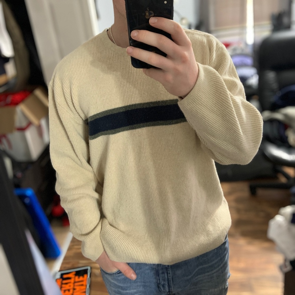 Beige Structure Sweater